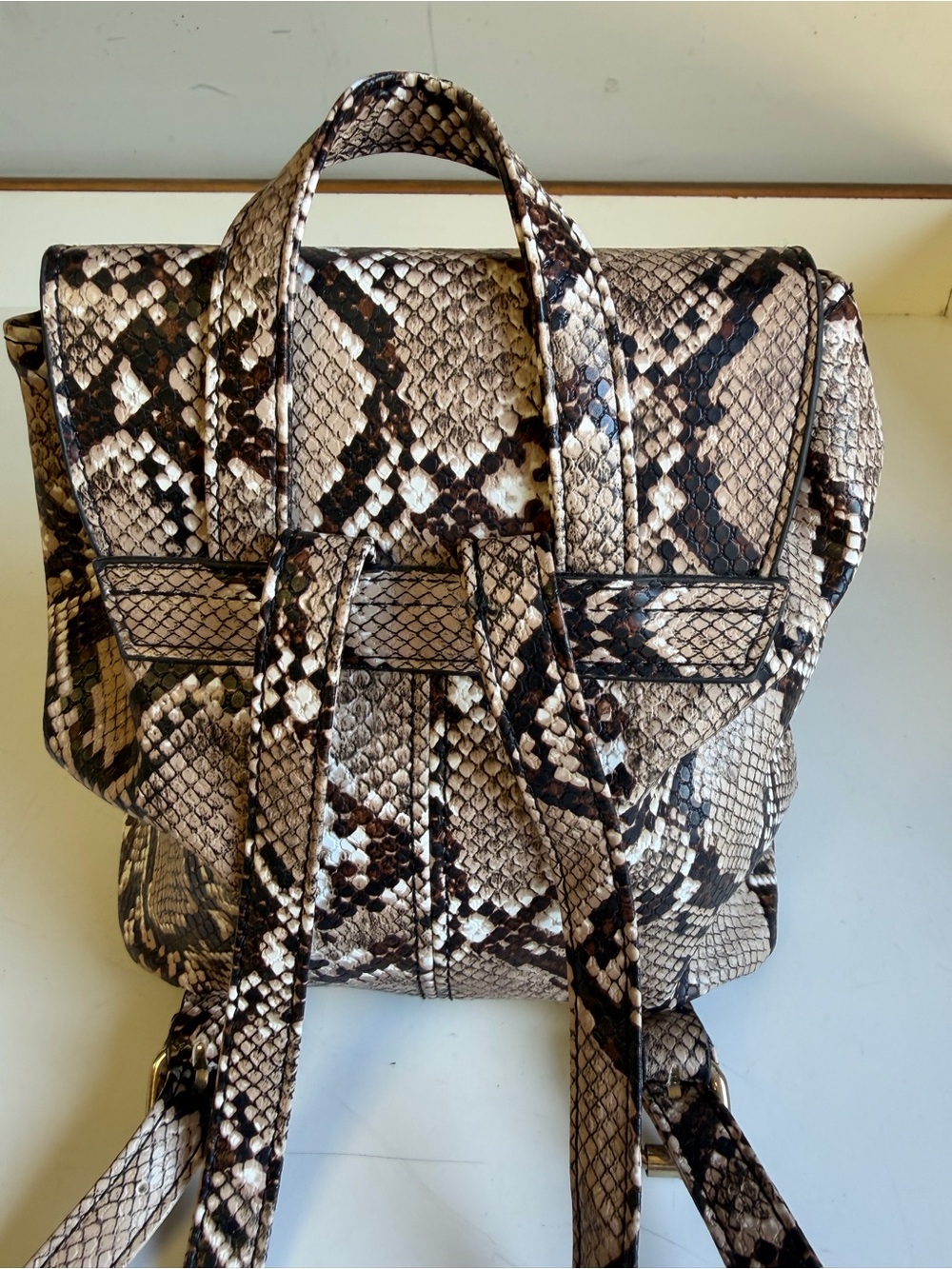 PacSun Snake Print Mini Backpack Purse - Excellent Condition! - Picture 3 of 16